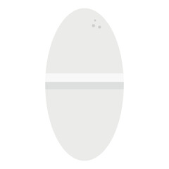 A classic white oval pill.