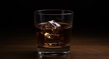 Whiskey with ice