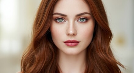 Fototapeta premium Woman, gorgeous, beauty, red hair