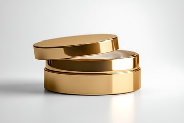 Luxury Gold Cosmetic Cream Jar Mockup