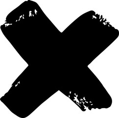 X draw paint. X black mark set. highly detailed and different crosses. Hand drawn crossed brush...