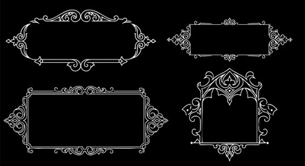 Ornate Graffiti Frame Set