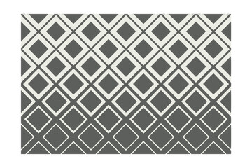 Geometric pattern of outlined diamonds on a gradient gray background with a border