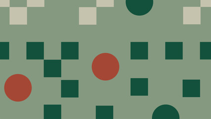 Green and red geometric block background