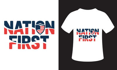 Fototapeta premium patriotism Quote T-Shirt Design