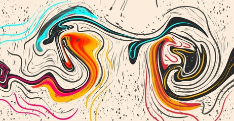 Cream-colored and colorful textured background
