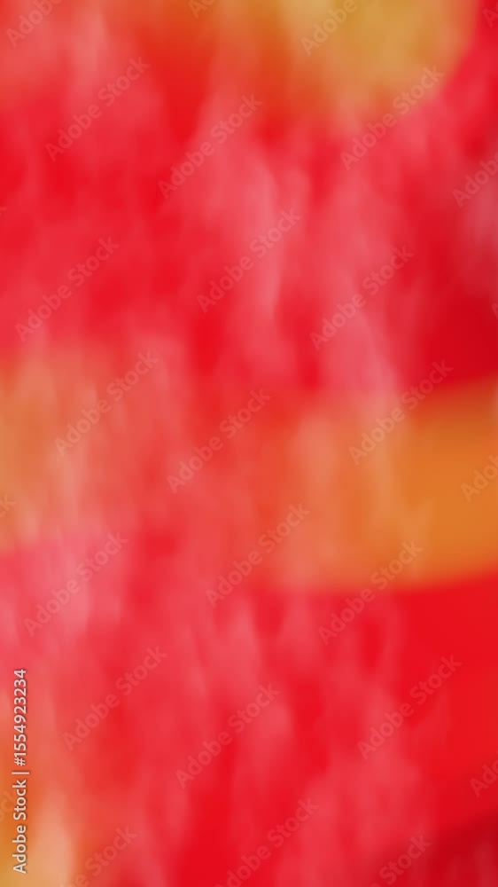 Poster abstract close-up of vibrant red and yellow pattern with dynamic texture