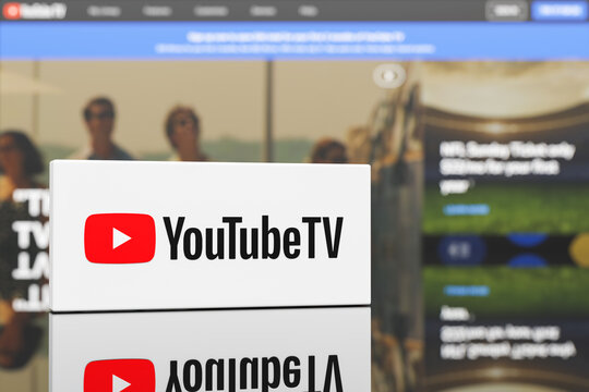 Guilherand-Granges, France - June 27, 2025. YouTube TV: Stream live sports, news, and shows from 100+ top channels&mdash;no cable needed. Enjoy unlimited DVR and multi-device access.