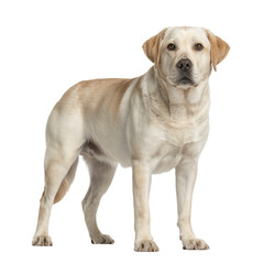 Obraz premium Golden Labrador Retriever Isolated on Clear Background for Design Projects