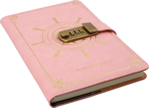 Password Lock Notebook on Transparent Background - Powered by Adobe