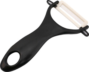 Vegetable peeler on transparent background