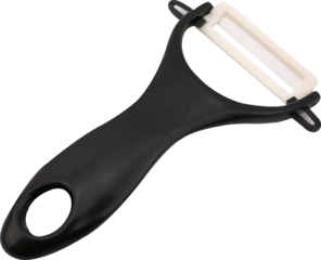 Vegetable peeler on transparent background