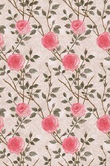 seamless pattern with roses