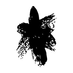 Draw paint Asterisk.  asterisk icon isolated on white background. vector illustration. PNG. JPG. SVG.