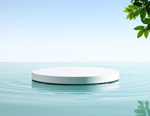 empty white plate on the beach