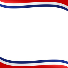 Obraz premium Usa Flag Frame Ribbon Illustration