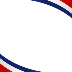 Obraz premium USA Flag Frame Ribbon Corner Border Illustration