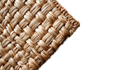 Natural Woven Texture: A detailed close-up view captures the intricate pattern of woven material, exhibiting the natural beauty and texture. It's a visual of artistry, craftsmanship.