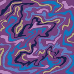 seamless pattern with colorful fishes