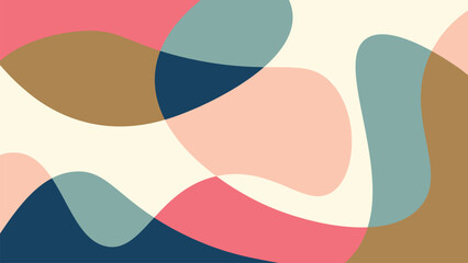 Organic flowing shapes background