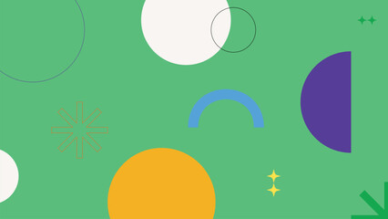 Green Abstract Background with Color Background