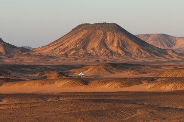 The Martian Landscape of the Black Desert in Egypt