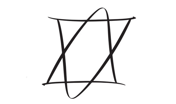 black star of david on white clip art preview