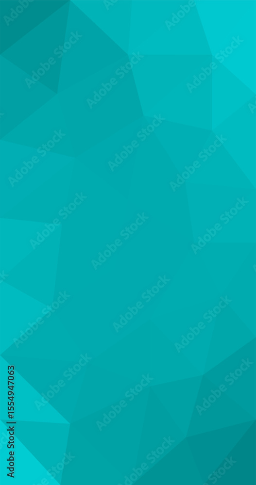 Aufkleber teal cyan abstract low polygon geometric triangular style vector illustration graphic background ver