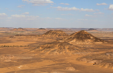 The Martian Landscape of the Black Desert in Egypt
