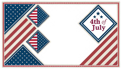 Fototapeta premium 4th of july wishing happy independence day background 