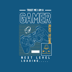 Gamer video game pad console vector graphic design © Saranya