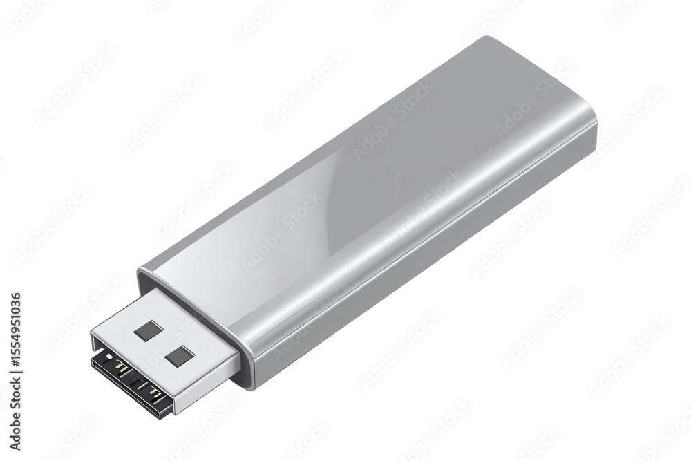 Poster metallic usb flash drive designed for data storage and transfer in modern devices