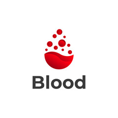 Abstract Blood Drop Logo Design Medical, Health, Donation