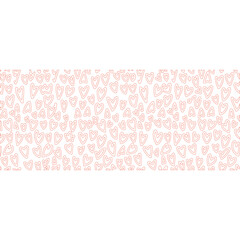 Red Heart Outline Design Pattern