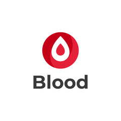 Abstract Blood Drop Logo Design Medical, Health, Donation