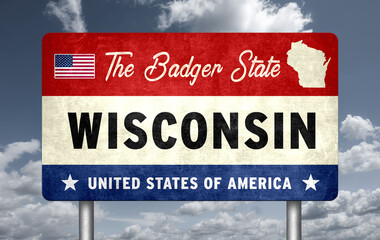 Fototapeta premium US State of Wisconsin - The Badger State