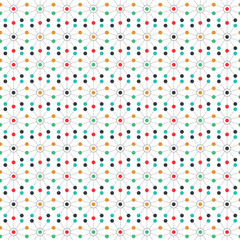 Dot pattern seamless background. Polka dot pattern template Monochrome dotted texture
