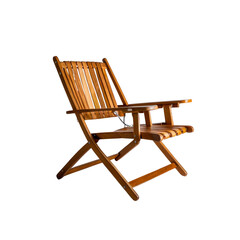 Relaxing Wooden Folding Adirondack Chair for Outdoor Use