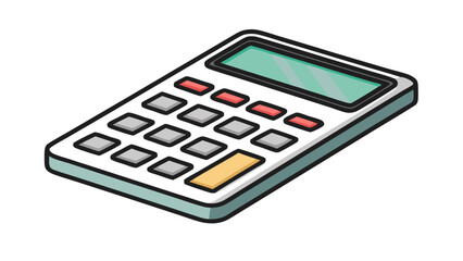 Calculator Icon &ndash; Flat Vector Illustration