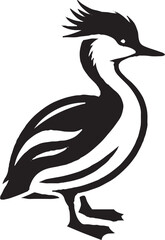 a set of duck silhouette.