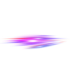 Abstract Purple Speed Light Trails Isolated on Transparent Background – Motion Blur PNG Effect