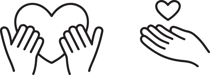 Heartwarming Connection Hands Embracing Love and Support Giving Generosity and Care Depicting Compassion Empathy Kindness and Charity