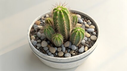 Fototapeta premium cactus in flowerpot
