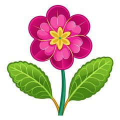 Primrose icon , primrose-on-white-background