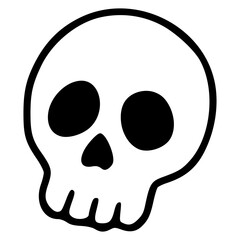 Cute halloween stacked skull