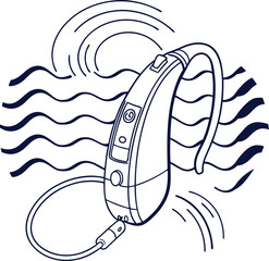 Vector illustration icon of an apple with a brush or pencil, a food symbol design or cartoon drawing art sign