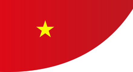 Vietnam Flag Frame Ribbon Corner Border Illustration