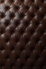 Naklejka premium Brown leather texture pattern for luxury vintage sofa upholstery design