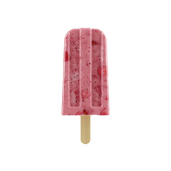 Delicious Strawberry Frozen Popsicle on a Stick