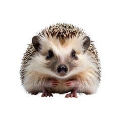Obraz premium Adorable Hedgehog Portrait Close-up of a Cute, Fluffy Hedgehog